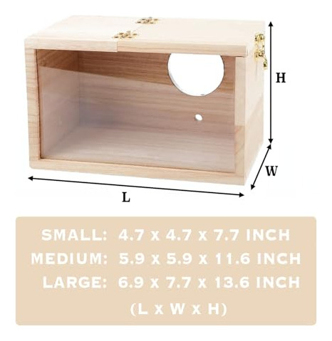 Caja Anidable Para Cría De Pájaros Pequeños Madera