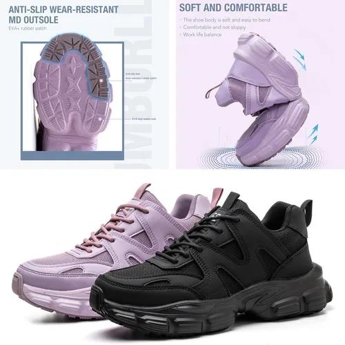 Zapatos Malla De Trabajo De Seguridad Industrial Para Damas