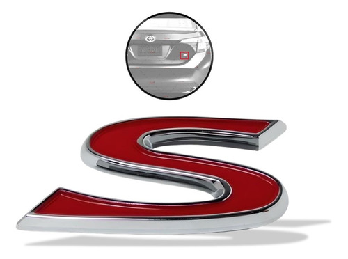 Emblema Para Cajuela Toyota Corolla S 2014-2016