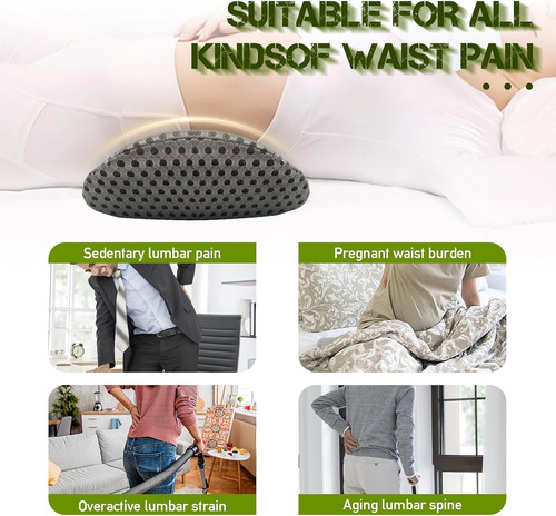 Hengzao Lumbar Support Pillow - Memory Foam Lumbar Pill...