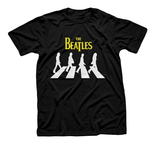 Remera Algodón Premium 100 Rock Clasico Beatles Abbey Road 