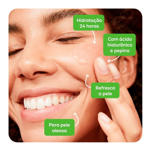 Gel hidratante facial Nivea 5 en 1 con ácido hialurónico y pepino, 100 g