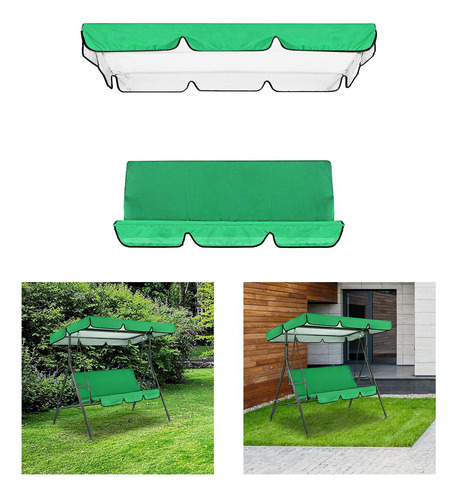 Columpio Para Patio, Toldo Para Exteriores, Verde Verde