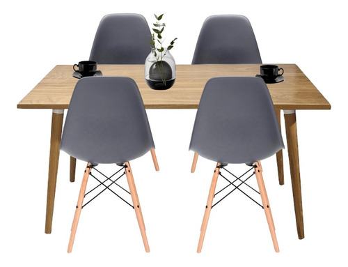 Comedor Madera Robledo+ Sila Eames 