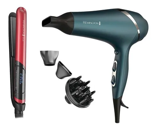 Combo Planchita S9600 Secador Profesional Ac8607 Remington