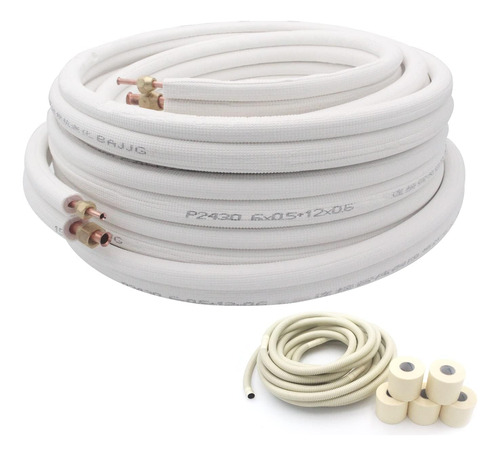 50 Ft Air Conditioning Copper Tubing Pipe Extension, 1/4  1/