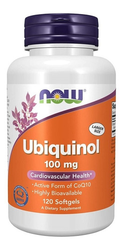 Now Ubiquinol 100mg 120softgels