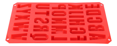 Molde Rectangular De Silicona Con Forma De Alfabeto Para Ute