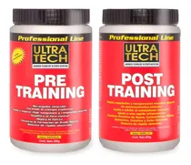Comprar Pre Entreno + Post Entreno  Ultra Tech Pre Training X 450 G Post Training 625 G Masa Muscular Energía Recuperación