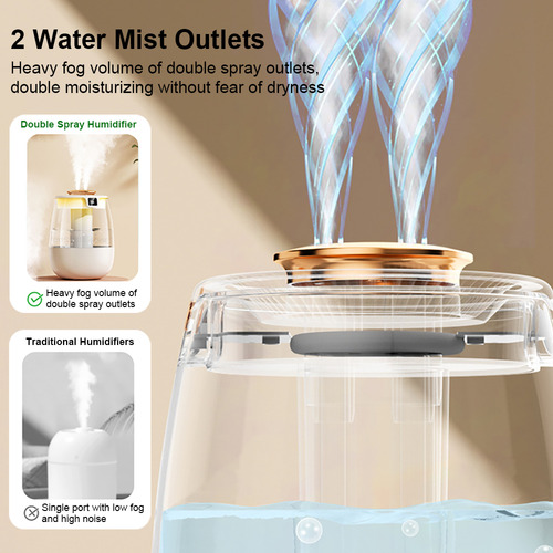 Humidificador De Aire, 1300 Ml, Humidificador Aroma En Aeros