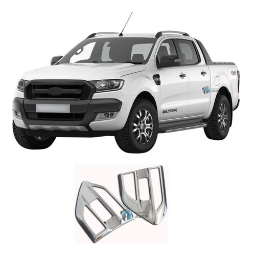 Cubre Branquias Cromadas Ford Ranger 2016 2017 2018 2019 Juego