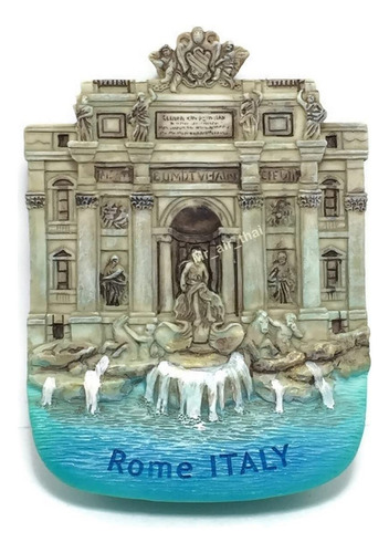 Roma Fontana Di Trivi Roma Italia Resina 3d Iman De Nevera 