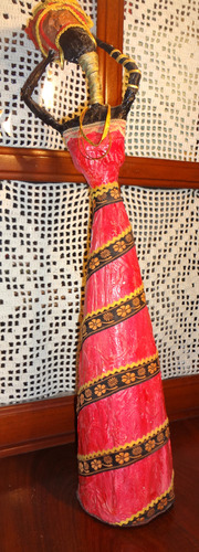 Muñecas Africanas Artesanales 100% Papel Hechas A Mano (Reacondicionado)