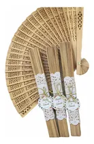 Comprar Abanicos De Madera Recuerdos Boda Bautizo Comunión 70 Piezas
