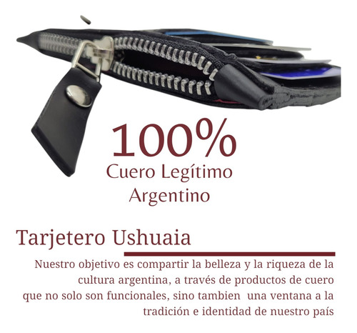 Tarjetero De Cuero Vacuno Monedero 100% Legitimo Slim Negro