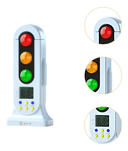 Mini Temporizador De Tráfico Visual Timer Temperizador Azul