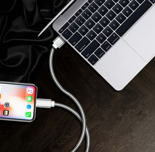 Imagen 2 de 4 de Cable Usb Tipo C Carga Rápida 1m