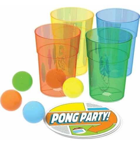 Pong Party - Ping Pong Vasos - Juego De Mesa / Diverti
