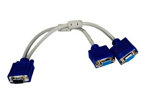 Cable Vga 1 Macho A 2 Hembras 22cm Radox 081-786