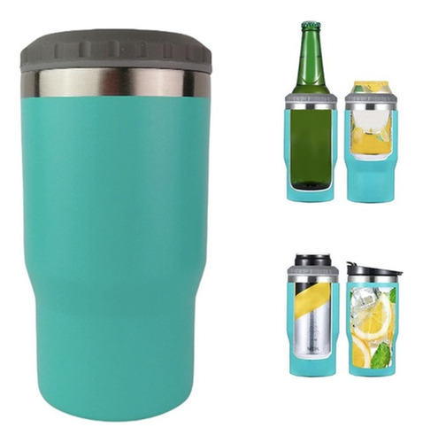 Porta Latas Térmico Botella Vaso Cerveza Acero Inoxidable