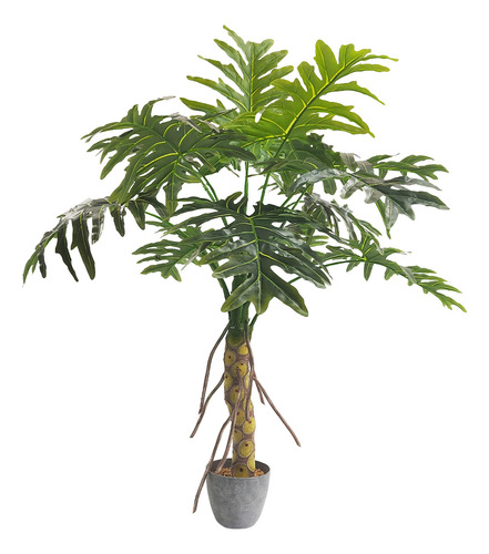 Planta Artificial Con Maceta Bacalar Decorativa 1.3 M