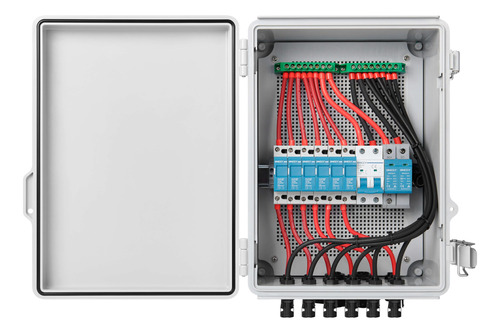 Kwonong Caja Combinadora Solar Fotovoltaica De 6 Cuerdas, In