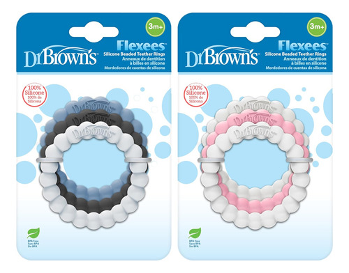 Dr. Brown's Flexees - Anillos Mordedores Para Bebé, Suave 10