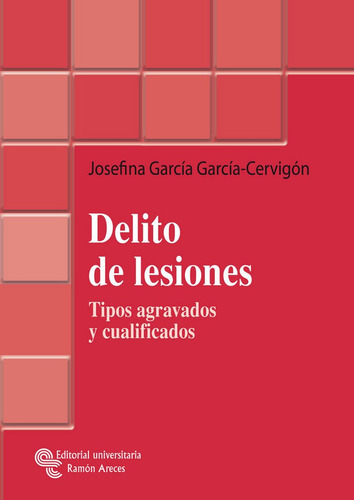 Delito De Lesiones, De García García-cervigón, Josefina. Editorial Universitaria Ramón Areces, Tapa Blanda En Español