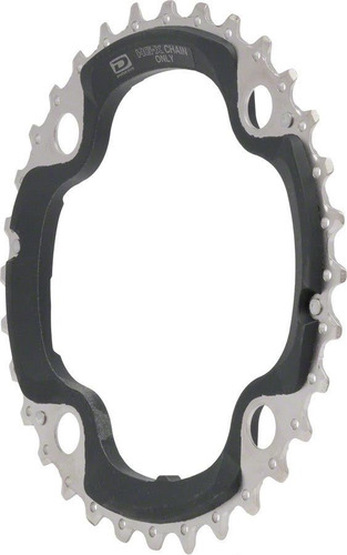 Imagen 2 de 4 de Plato Medio Bicicleta Mtb Shimano Slx 32 Huecos