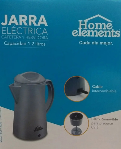 Cafetera Eléctrica 6 tazas Home Elements