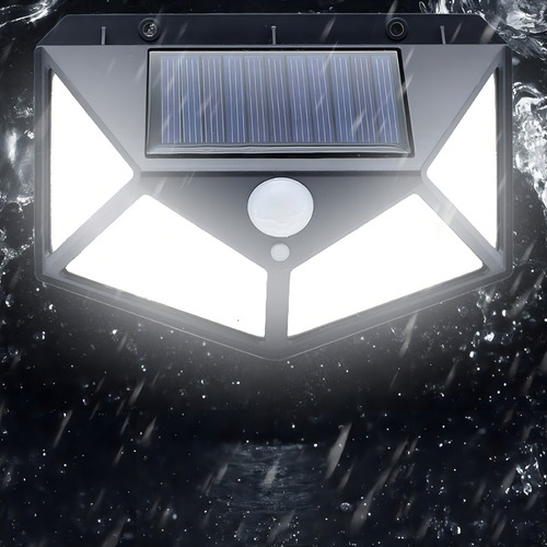 Sumex Lámpara Solar De 100 Led Con Sensor Impermeable Estructura Lámpara Solar 100 Leds