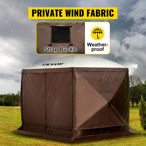 Vevor Pop-up Camping Gazebo Camping Canopy Shelter 6 Sided