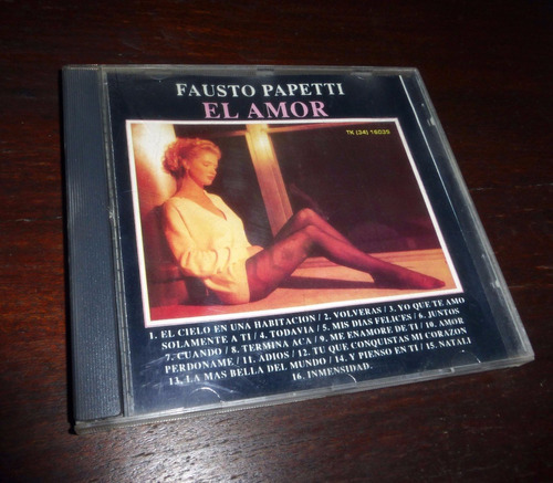 Fausto Papetti / El Amor _ Cd Original / Impecable Estado 