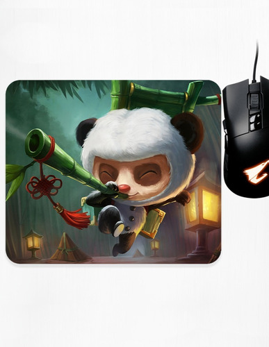 Mouse Pad Xs Teemo Osito Panda League Of Legends Art