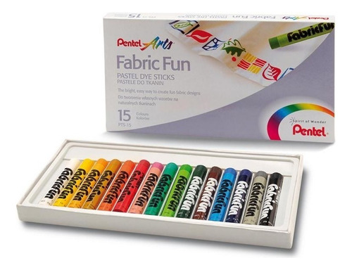 Gis Pastel Para Tela Caja Con 15 Piezas Pentel