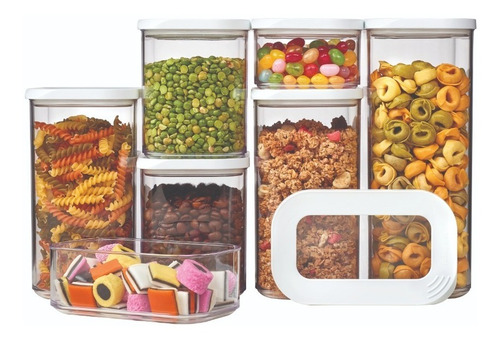 Imagen 5 de 10 de Contenedor Modula Blanco 1500ml Mepal