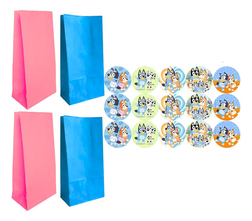 Bolsita Sorpresita Golosinera X25 + 30 Stickers. Multicolor Bluey 2