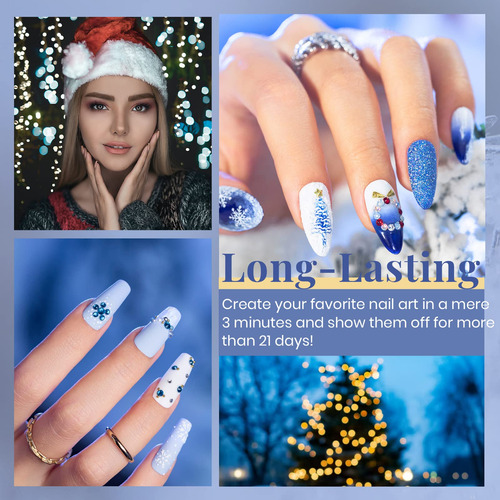 Set Esmalte De Uñas Manicura Invierno Navidad 2023 5 Pzas