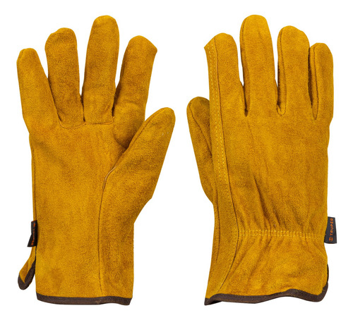 Guantes Carnaza Uso Rudo Ajustable Grande Truper 14240