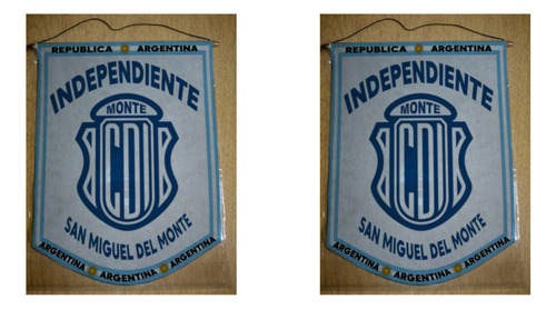 Banderin Mediano 27cm Independiente San Miguel Del Monte