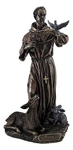 Figura Decorativa Veronese Design Bronce San Francisco De As