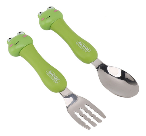 Garfo E Colher De Desenho Animado Para Treinamento De Alimen