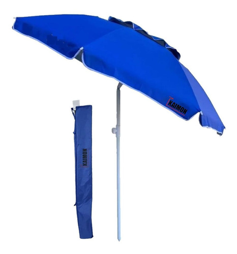 Sombrilla Playa 1,8m Kaimon Reforzada Deflector Viento Carpa