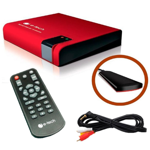 Conversor Tv Digital Automotivo E-tech Receptor + Controle