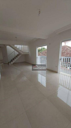 Imagem 10 de 30 de Casa Triplex Com 3 Dormitórios Suítes, Piscina, Recém Construído, 380 M² - Venda Por R$ 1.760.000 Ou Aluguel Por R$ 11.500/mês - Aparecida - Santos/sp - So0142