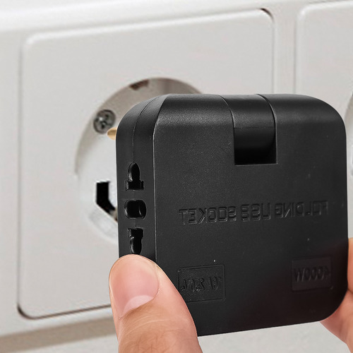Adaptador De Cargadores, Convertidor De Enchufe Giratorio 4