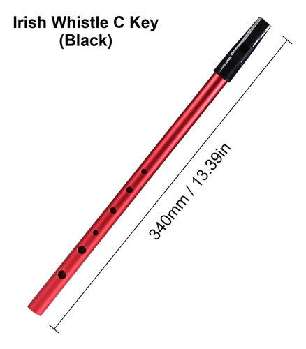 Hh Whistle Flute, Llave En C Irlandesa, 6 Agujeros, Llave