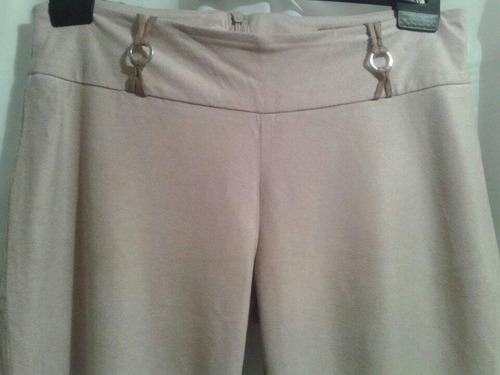 Pantalon Tucci De Mujer Xs. Con Cierre Atras. Color Beige