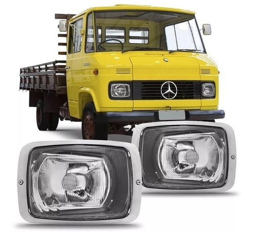 Par Farol H4 Caminhao Mercedes-benz 608 Ld + Le