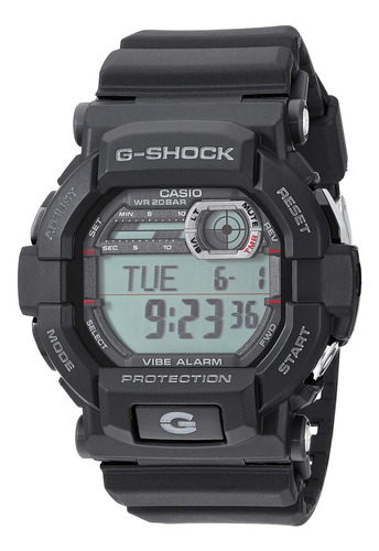 Reloj G Shock Casio Gd350 1cr Alarma De Vibración Negro Métr